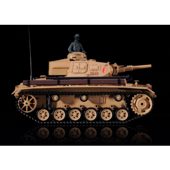 Ferngesteuerter Panzer ASG/IR/Sound/Rauch 1:16 Deutschland Tauch Panzer III Ausf.H RTR 2,4Ghz - Heng Long 3849-1U (S)